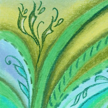 Abstract artistic background. Picture, pastel, hand-draw on paper