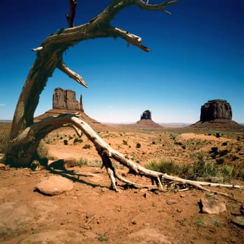 Mittens in Monument Valley, Arizona