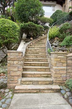 Stone Works Staircase Steps Front Entrance from the Street