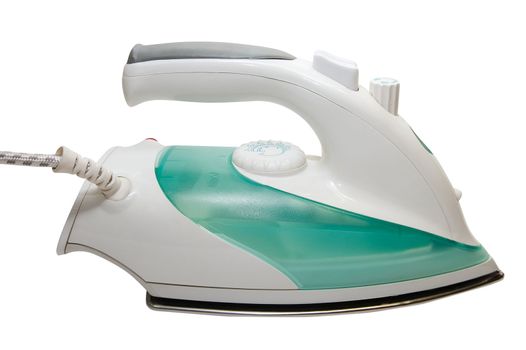 Electric iron  on a white background