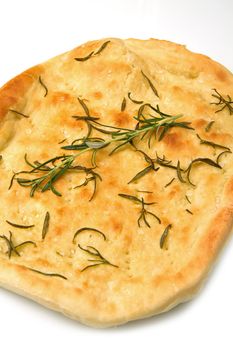 white pizza with fresh rosemary