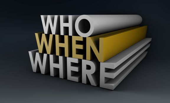 Who When Where and What is Going On