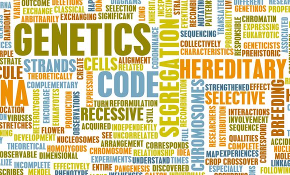 Genetics and the Genetic Code Science Concept
