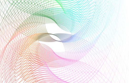 Creative and Colorful Lines Abstract as Art Work