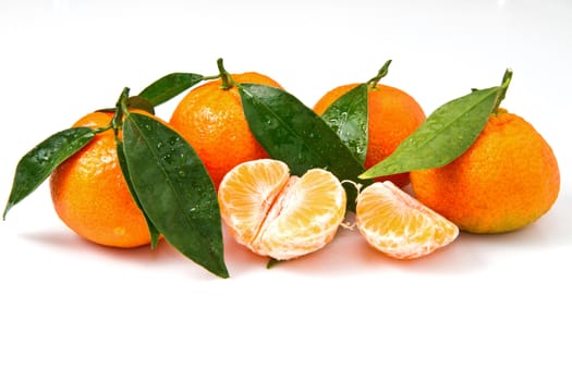 mandarin isolated on a white