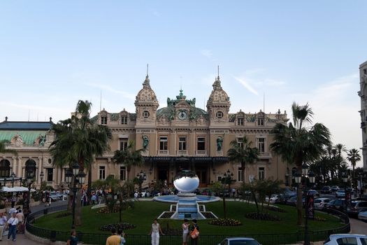 October 1st, 2009 � Monte Carlo district, Monaco - A view of the facade of the famous casino Monte Carlo which is known for its high rollers and celebrities.