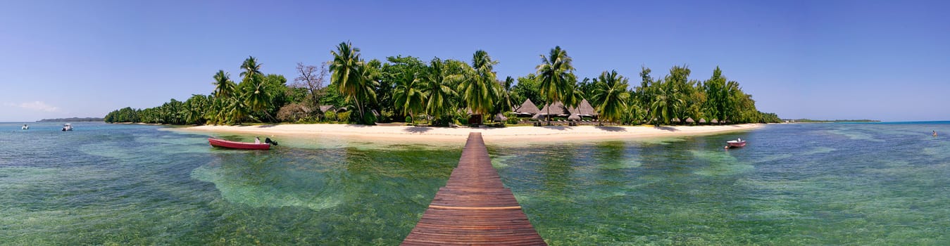 Panorama on Sainte Marie island, Madagascar