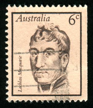AUSTRALIA - CIRCA 1970: stamp printed by Australia, shows Lachlan Macquarie, circa 1970