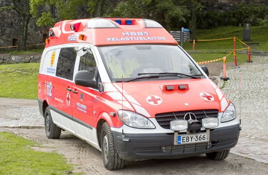 Helsinki Ambulance car, Finland, August 2011