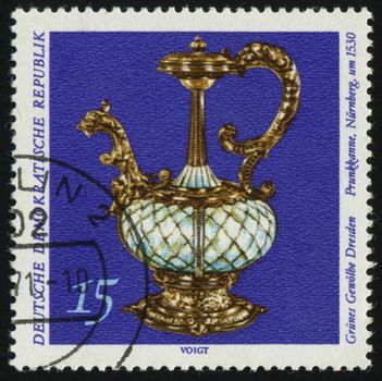 GERMANY- CIRCA 1971: stamp printed by Germany, shows Tankard, Nuremberg, 1530, circa 1971.