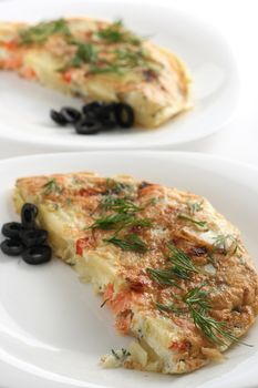 frittata with salmon
