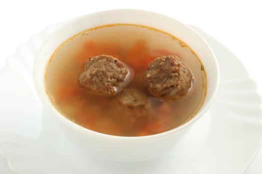 soup with meatballs