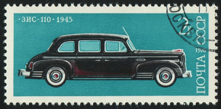 RUSSIA - CIRCA 1976: stamp printed by Russia, shows retro car, circa 1976.