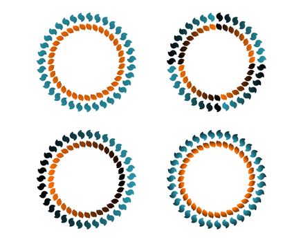 Coloured circles