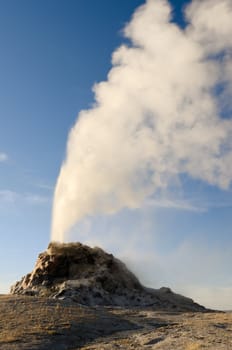 White Dome Geyser, Yellowstone National Park, Wyoming, USA