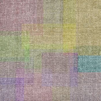 Abstract backgrounds, colour square on a linen canvas