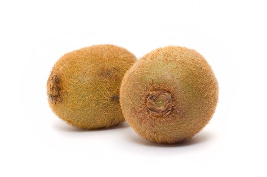Kiwi fruit on white background