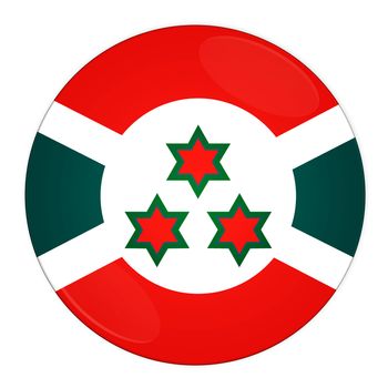 Abstract illustration: button with flag from Burundi country