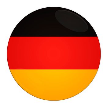 Abstract illustration: button with flag from Germany country