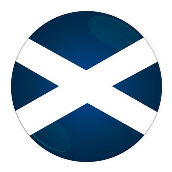 Abstract illustration: button with flag from Scotland country