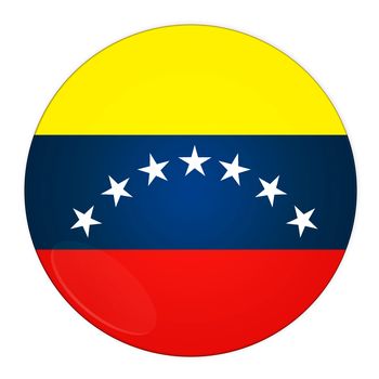 Abstract illustration: button with flag from Venezuela  country