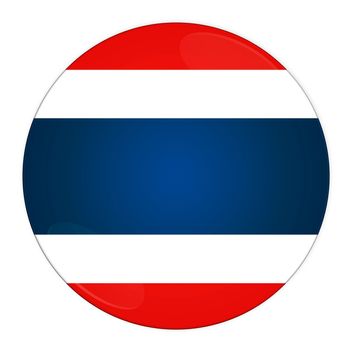 Abstract illustration: button with flag from Thailand country