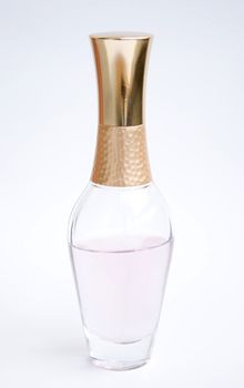 bottle of perfume isolated on white