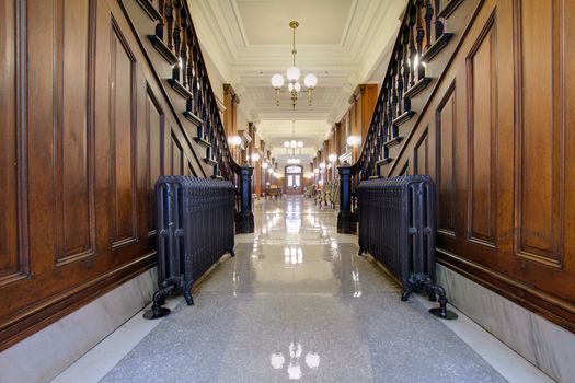 Antique Radiator in Hallway of Historic Pioneer Courthouse Portland Oregon