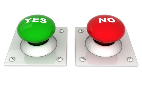 image the red button on a white background