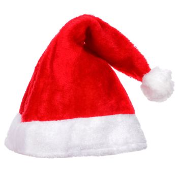 Christmas santa hat isolated on white background.