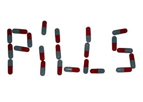 pills spelt out for you to see