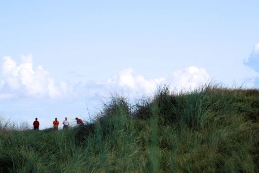 golfers on ballybunion golf course