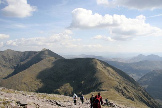 a rocky mountain path in kerry