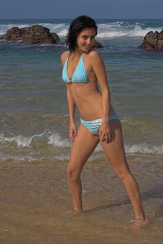Stunning bikini girl at the beach