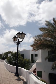 an apartment building in a lanzarote town