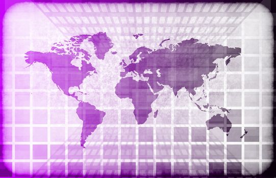 Grunge Map on a Information Technology Abstract