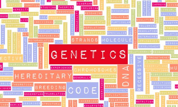 Genetics and the Genetic Code Science Concept