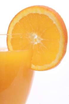 fresh orange juice on white...........