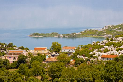 Coast of big beauty Skadarsko lake in south of Montenegro.