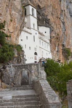 Beauty holly ortodox Monastery in mountain, Montenegro.