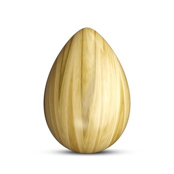 An image of an old nice wooden egg