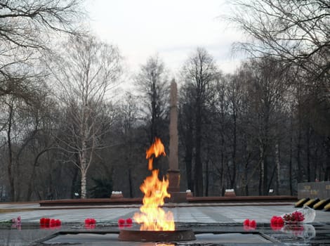 eternal flame in Nizhny Novgorod Kremlin. Russia