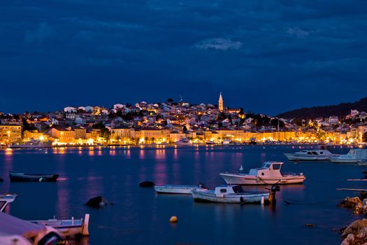 Mali Losinj, Croatia blue hour sunset panorama