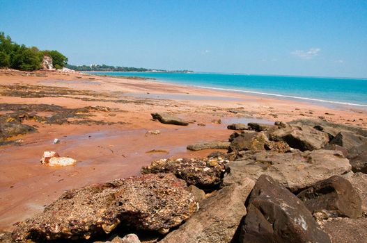 the ocean coast in Darwin, Australia