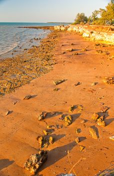 the ocean coast in Darwin, Australia