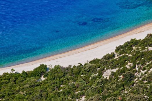 Fine beach in Lubenice, Cres, Croatia