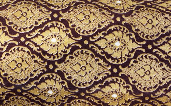 Texture of traditional thai style cotton fabric