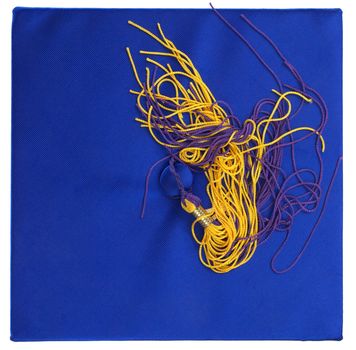 Isolated Graduation Hat and Tassel ready topt on your background