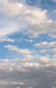 Blue sky with white clouds