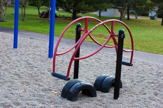 Teeter Totter in the child's play area.